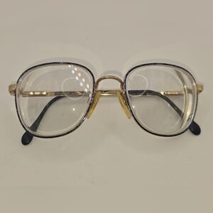 Vintage LUXOTTICA Frames From Italy GOLDELETROPLATED *Will Need New Lens*